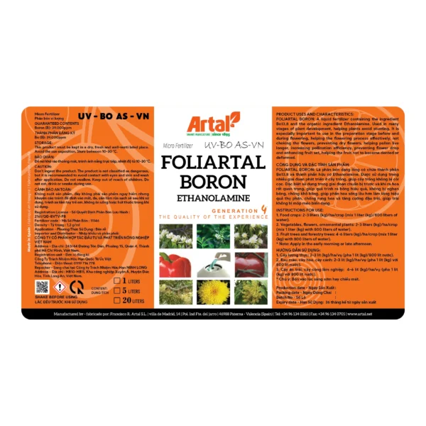 FOLIARTAL BORON - Hình ảnh 2