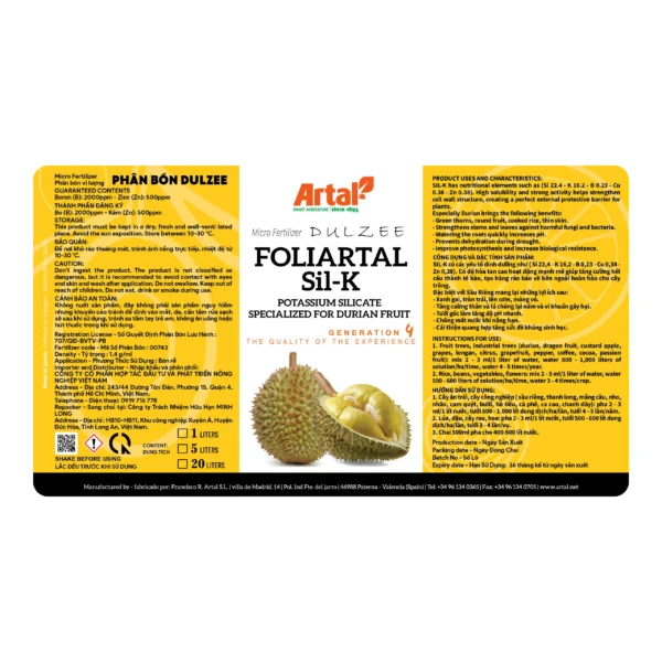 FOLIARTAL SIL-K CHUYÊN CHO SẦU RIÊNG - Hình ảnh 2