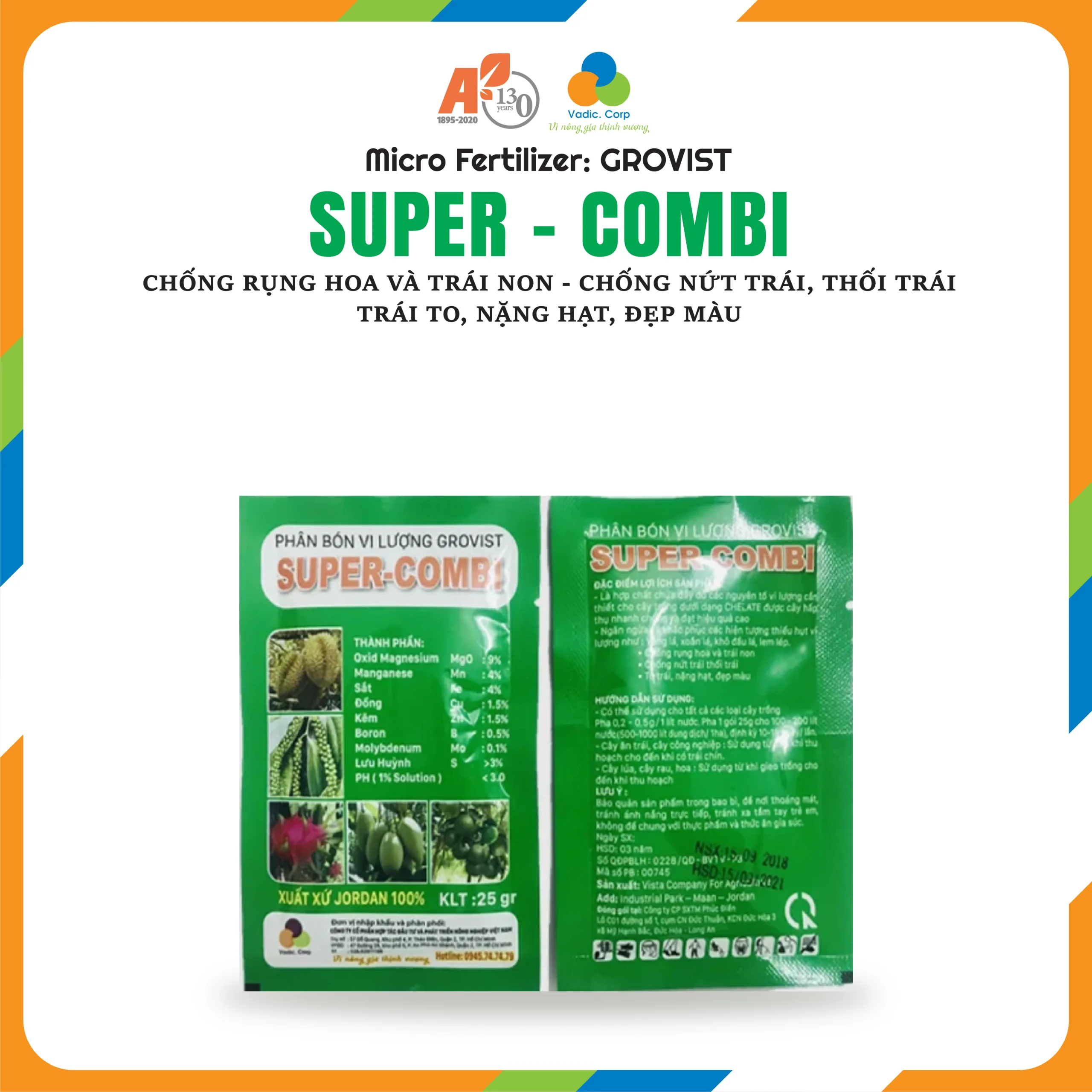 PHÂN BÓN VI LƯỢNG CROVIST (SUPER – COMBI)